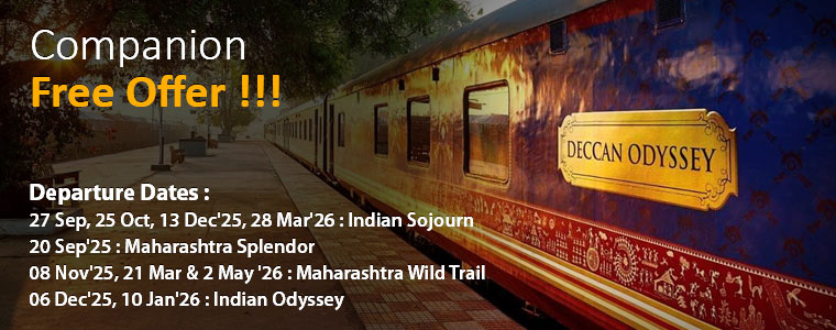 Deccan Odyssey Luxury Train : Companion Free Offer !!!